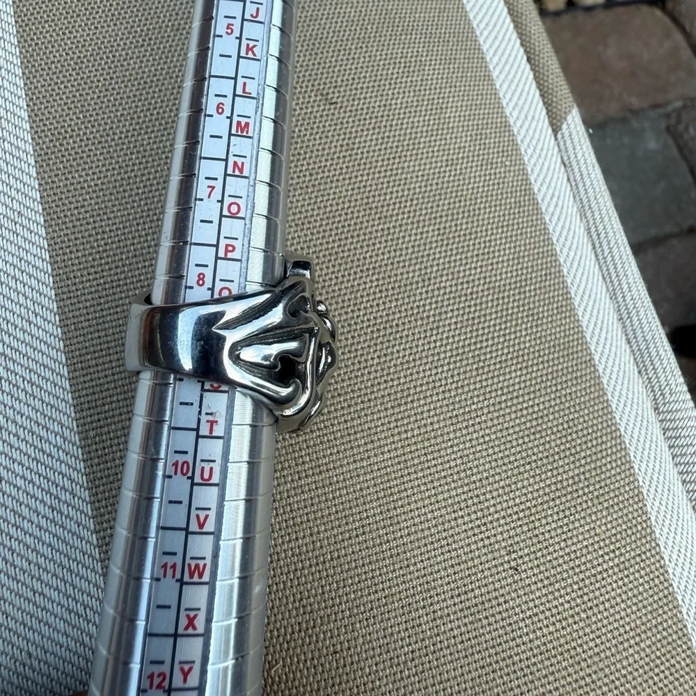 Stainless steel Biker Skull Ring Size 9 US